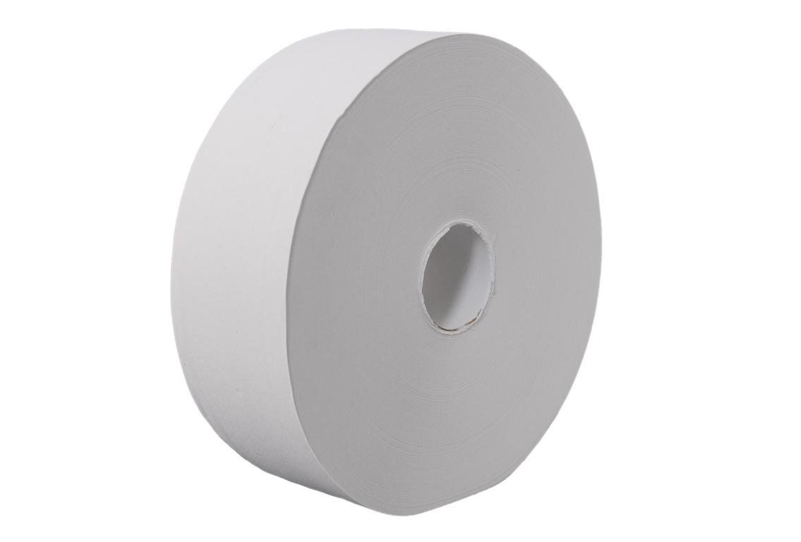 Huchtemeier Toilettenpapier Jumborolle, 2-lagig, Hochweiß, 6 Rollen