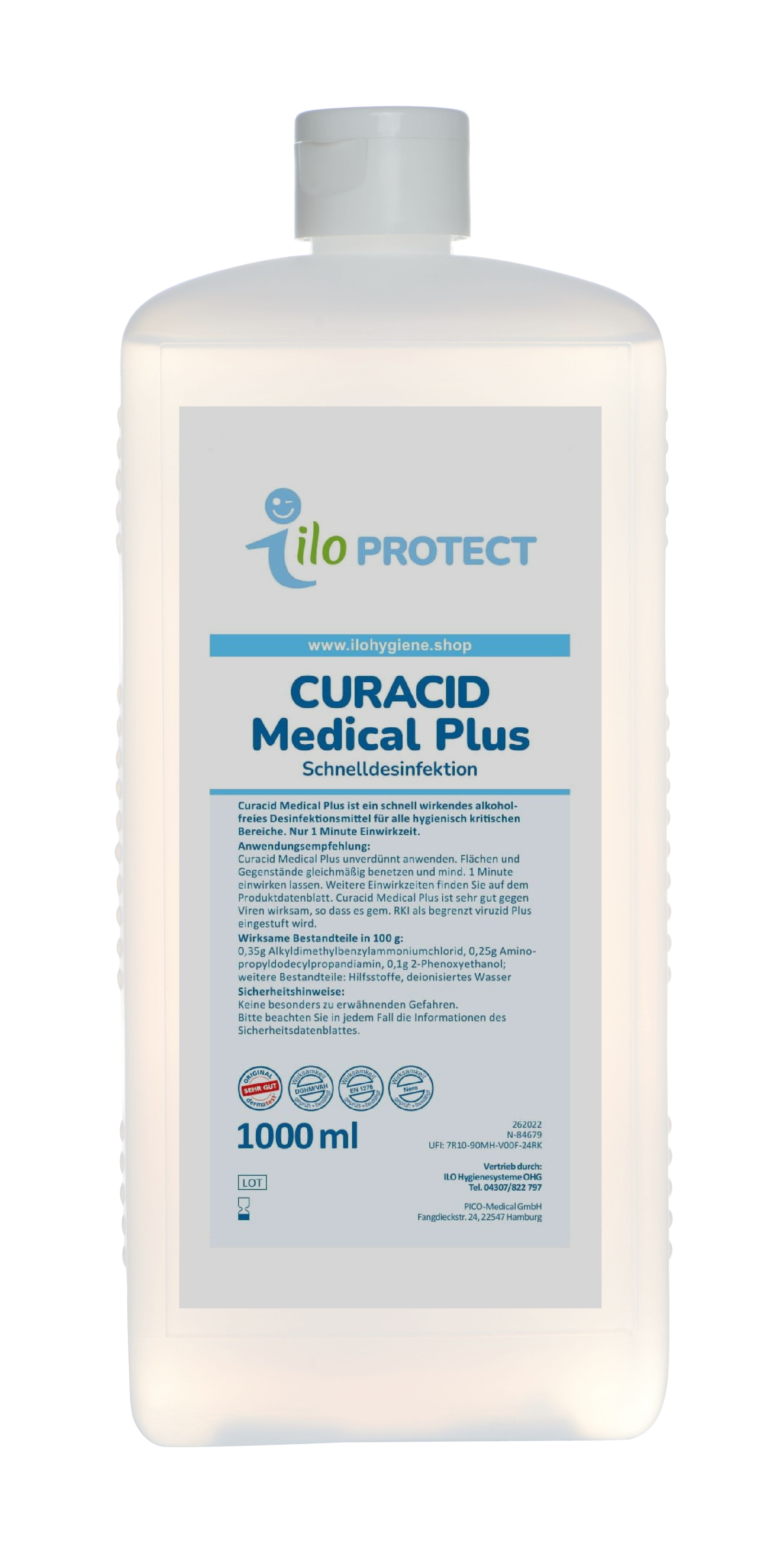 ILO Protect Curacid Medical Plus Flächendesinfektion, 1 L